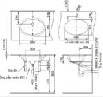 Chậu sứ rửa mặt âm bàn dáng oval Inax AL-2216V