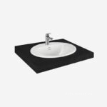 Chậu sứ rửa mặt âm bàn dương vành TOTO L501C