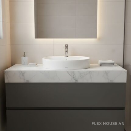 Chậu sứ rửa mặt đặt bàn TOTO LT700CTR.XW