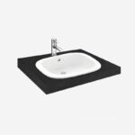 Chậu sứ rửa mặt đặt bàn dương vành TOTO L763