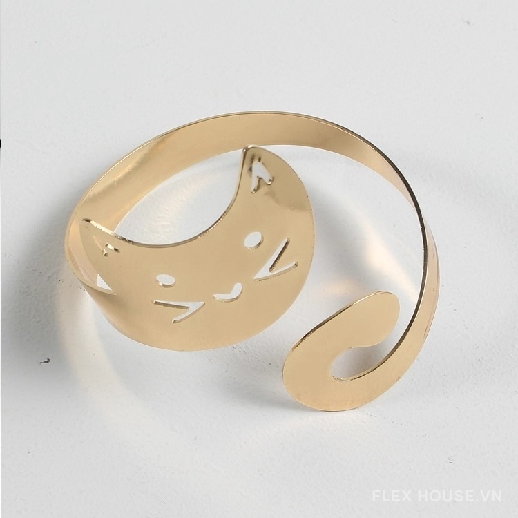 Đai cài rèm hợp kim hình chú mèo FSH138 38