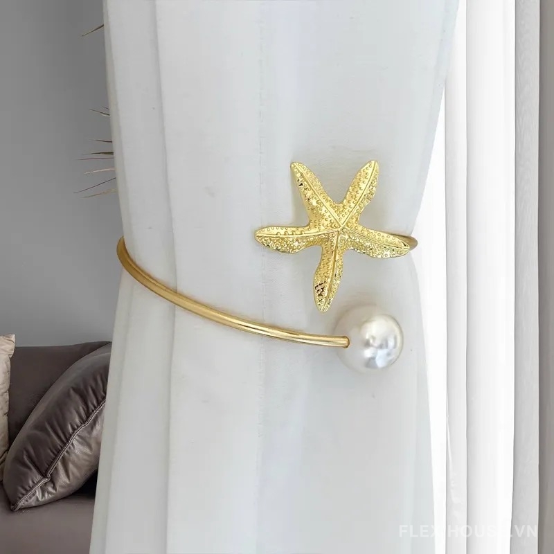 Dây buộc rèm kim loại trang trí ngôi sao FSH94