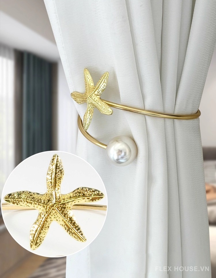 Dây buộc rèm kim loại trang trí ngôi sao FSH94 22