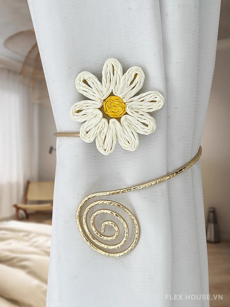 Dây kim loại buộc rèm đính hoa cúc trang trí FSH784 7 Dây kim loại buộc rèm đính hoa cúc trang trí FSH784 11