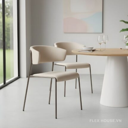 Ghế ăn chân kim loại phong cách Bắc Âu AC9484