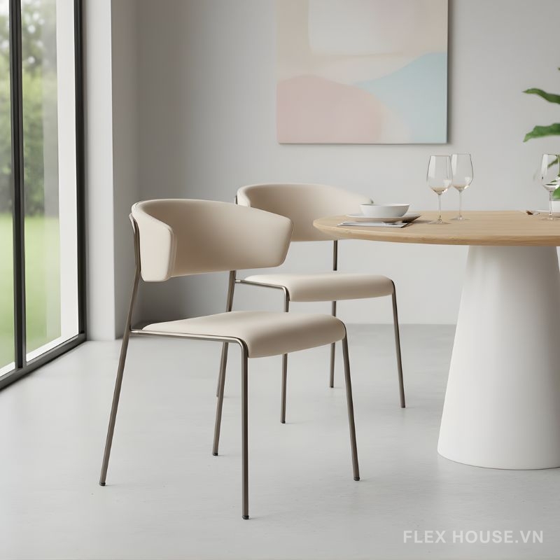 Ghế ăn chân kim loại phong cách Bắc Âu AC9484