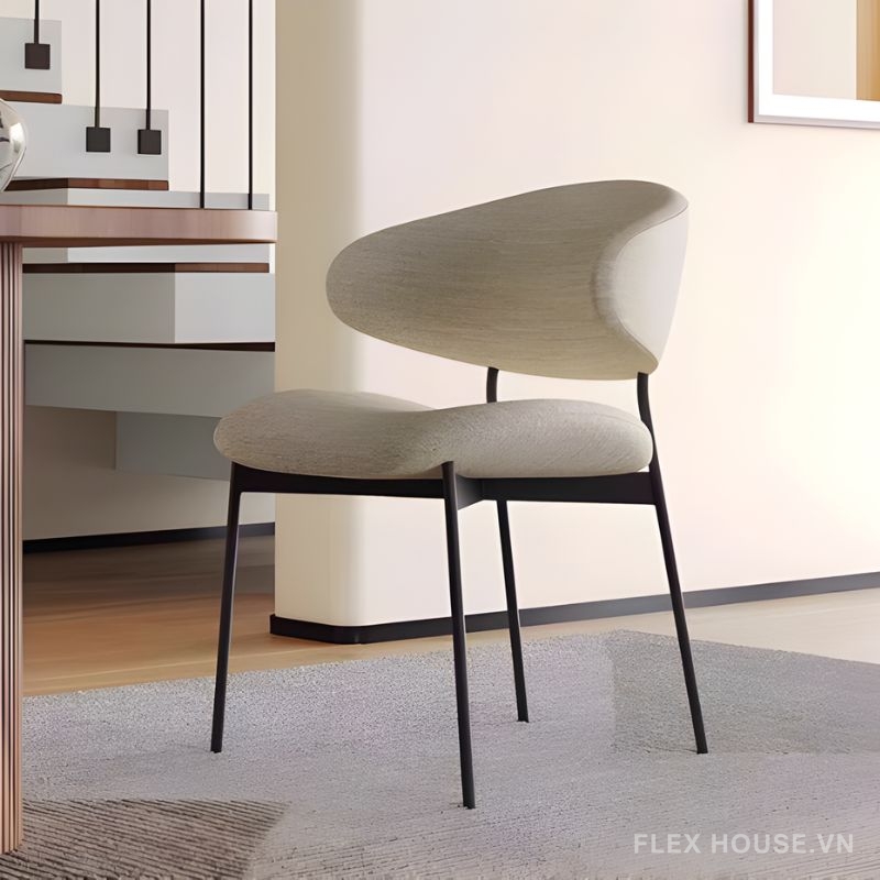 Ghế ăn gia đình sang trọng bọc nệm phong cách Bắc Âu SE7914