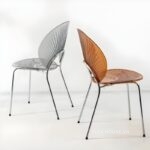 Ghế ăn kim loại hình vỏ sò độc đáo DM24060