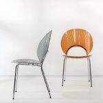 Ghế ăn kim loại hình vỏ sò độc đáo DM24060