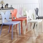 Ghế cà phê lưng nhựa hình cánh bướm DM25011