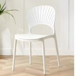 Ghế ăn tựa lưng nhựa hình vỏ sò DM24106
