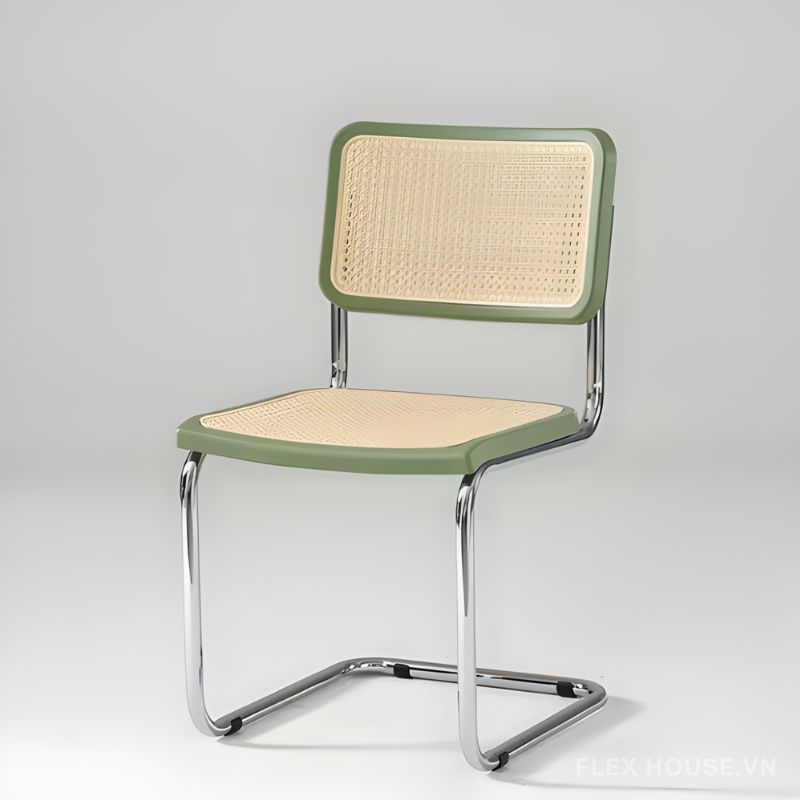 Ghế cà phê chân quỳ mây nhân tạo DM24077 