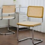 Ghế cà phê chân quỳ mây nhân tạo DM24077