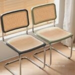 Ghế cà phê chân quỳ mây nhân tạo DM24077