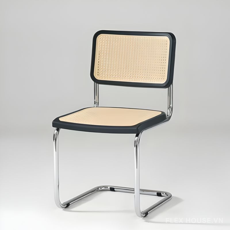 Ghế cà phê chân quỳ mây nhân tạo DM24077