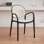 Ghế cà phê mây nhựa hiện đại DM24133