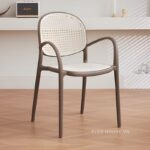 Ghế cà phê mây nhựa hiện đại DM24133