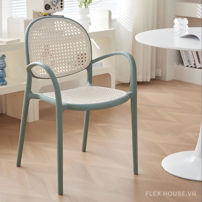 Ghế cà phê mây nhựa hiện đại DM24133 2 Ghế cà phê mây nhựa hiện đại DM24133 3