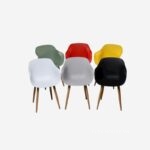 Ghế cafe kim loại tựa lưng nhựa 3048A