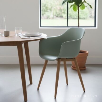 Ghế cafe kim loại tựa lưng nhựa 3048A