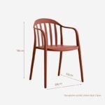 Ghế cafe tựa lưng nhựa tối giản DM25004