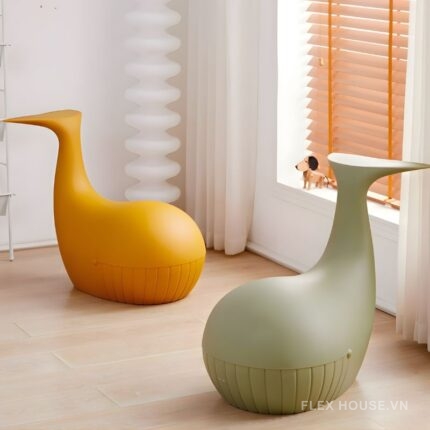 Ghế đôn trang trí hình cá voi vui nhộn DM24174