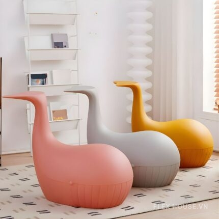 Ghế đôn trang trí hình cá voi vui nhộn DM24174