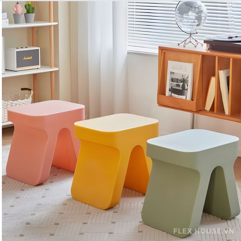 Ghế đôn trang trí hình chữ A cá tính DM24008