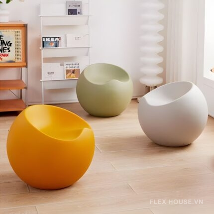 Ghế đôn trang trí hình hình cầu độc đáo DM24173