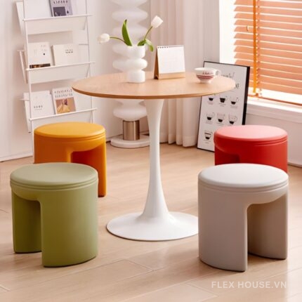 Ghế đôn trang trí hình trụ sáng tạo DM24171