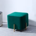 Ghế đôn vuông bọc nhung sang trọng DM24191