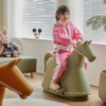 Ghế nhựa bập bênh hình ngựa cho trẻ em DM24007