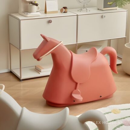 Ghế nhựa bập bênh hình ngựa cho trẻ em DM24007