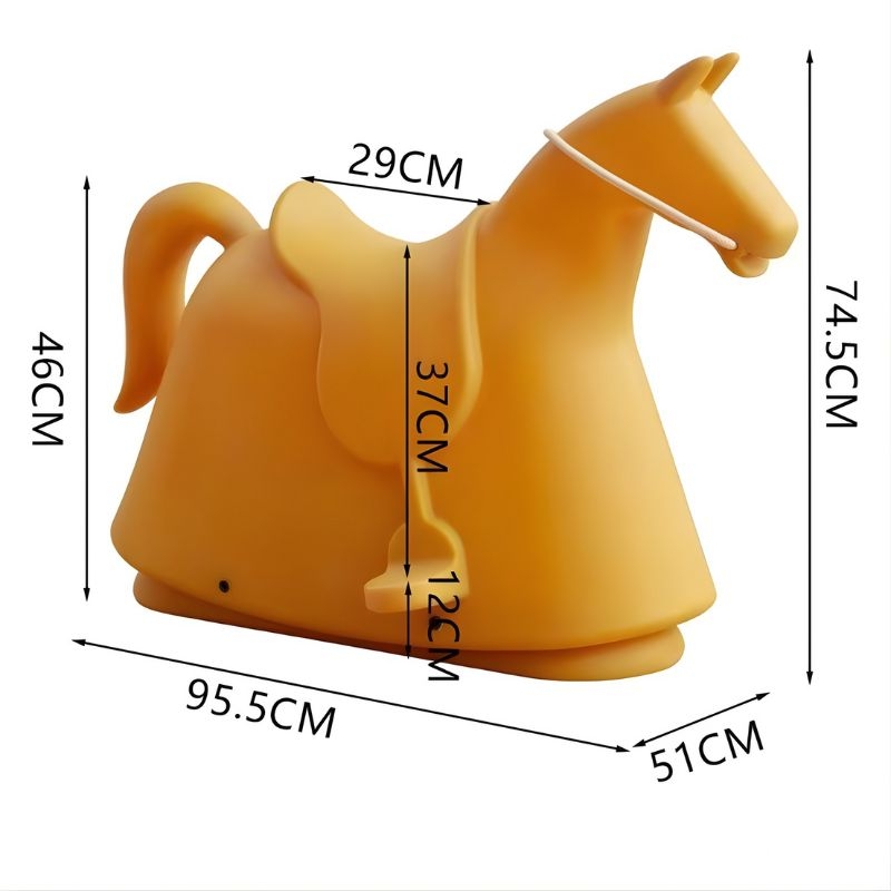 Ghế nhựa bập bênh hình ngựa cho trẻ em DM24007 6 Ghế nhựa bập bênh hình ngựa cho trẻ em DM24007