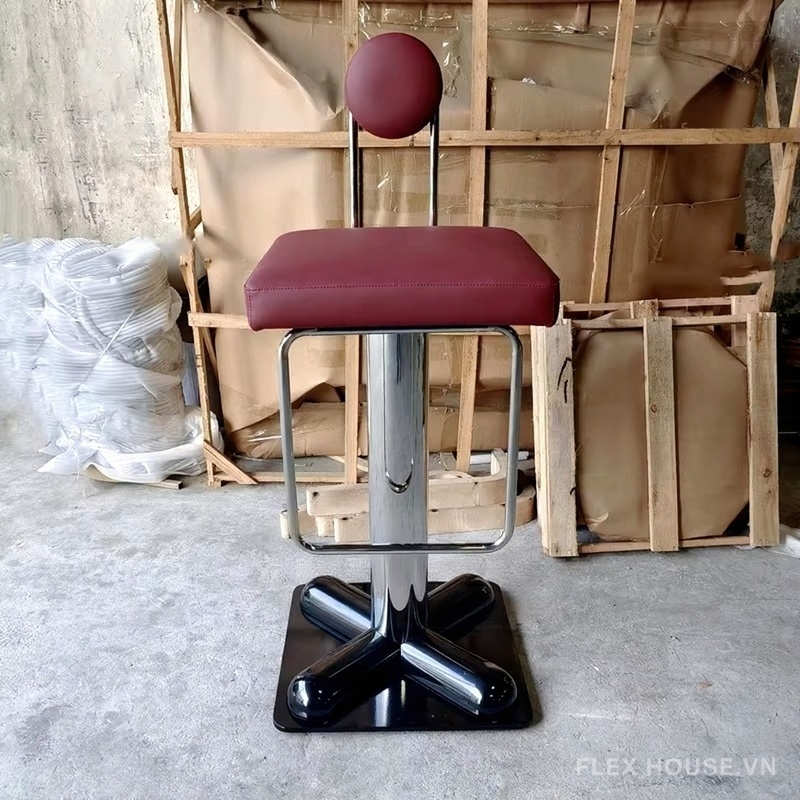 Ghế quầy bar khung thép không gỉ sang trọng cao cấp BY003 8