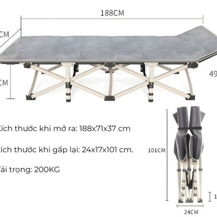 Giường xếp nghỉ trưa văn phòng gấp gọn tiện lợi YL7056