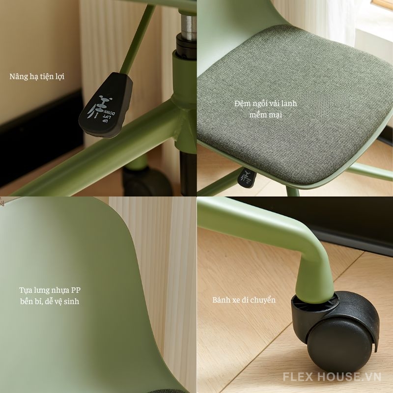 Ghế xoay văn phòng có bánh xe tiện lợi DM25037S
