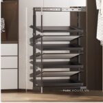 Giá để giày 2 chiều 7 tầng cho tủ có kích thước hẹp YHF2502