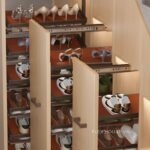 Giá để giày 2 chiều 8 tầng dưới cầu thang tiện lợi YHF2503