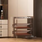 Giá để giày âm tủ 2 chiều gắn cánh 4 tầng YHF2499