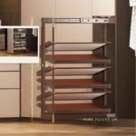 Giá để giày âm tủ 2 mặt ray trượt gắn cánh tiện lợi YHF2501