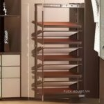 Giá để giày âm tủ độc lập 2 chiều 9 tầng cho tủ YHF2504