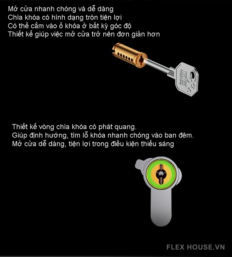 Khóa cửa tay gạt hợp kim nghệ thuật Á Đông TS879 14