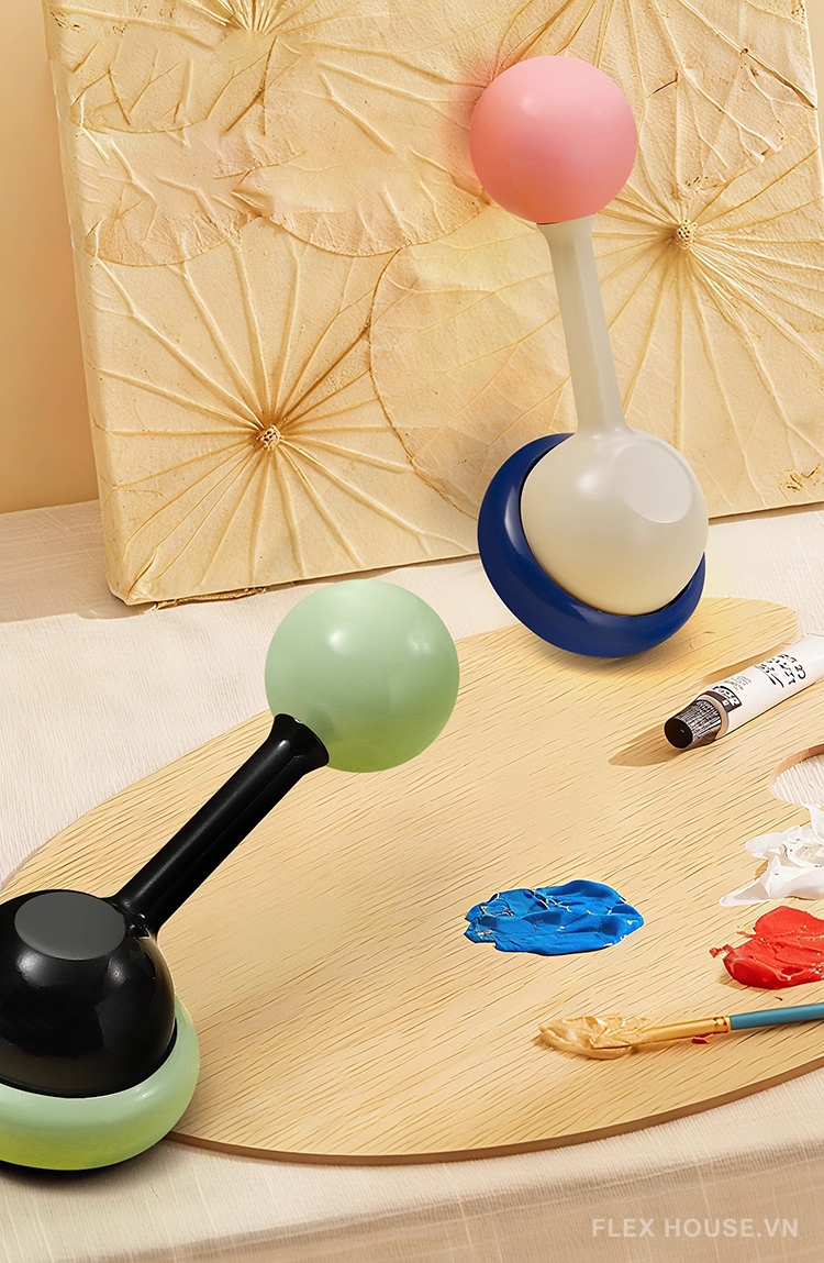 Khóa cửa tay gạt sắc màu decor phòng trẻ em YJ4186 8