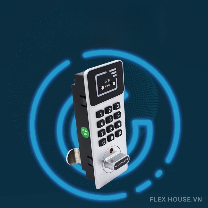 Khóa tủ điện tử mã số và thẻ từ DN-1882S-WMK 7