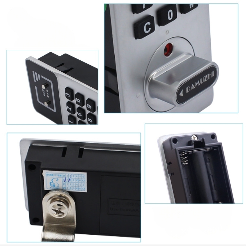 Khóa tủ điện tử mã số và thẻ từ DN-1882S-WMK 6