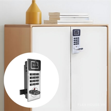 Khóa tủ điện tử mã số và thẻ từ 1882S-WMK