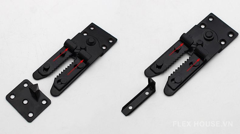 Khớp răng cưa kết nối ghế sofa kim loại màu đen KY4107 11