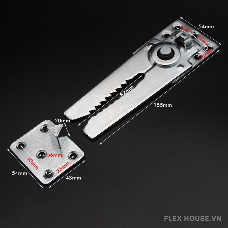 Khớp răng cưa kim loại kết nối ghế sofa KY407 7 Khớp răng cưa kim loại kết nối ghế sofa KY407 14