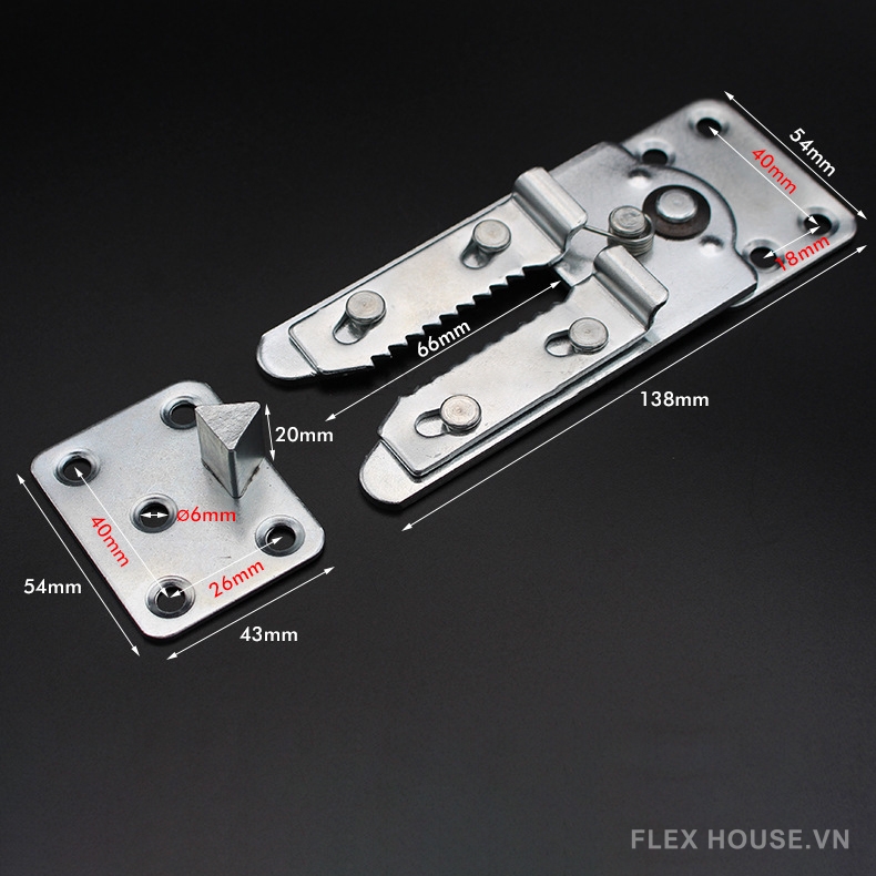 Khớp răng cưa kim loại kết nối modul sofa KY821 10